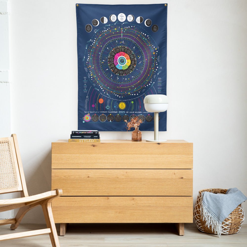 2026 Cosmic Calendar | Poster or Tapestry - Spiral Spectrum