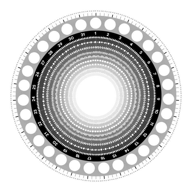Cosmic Clock Undated 12 Month Workbook - Spiral Spectrum