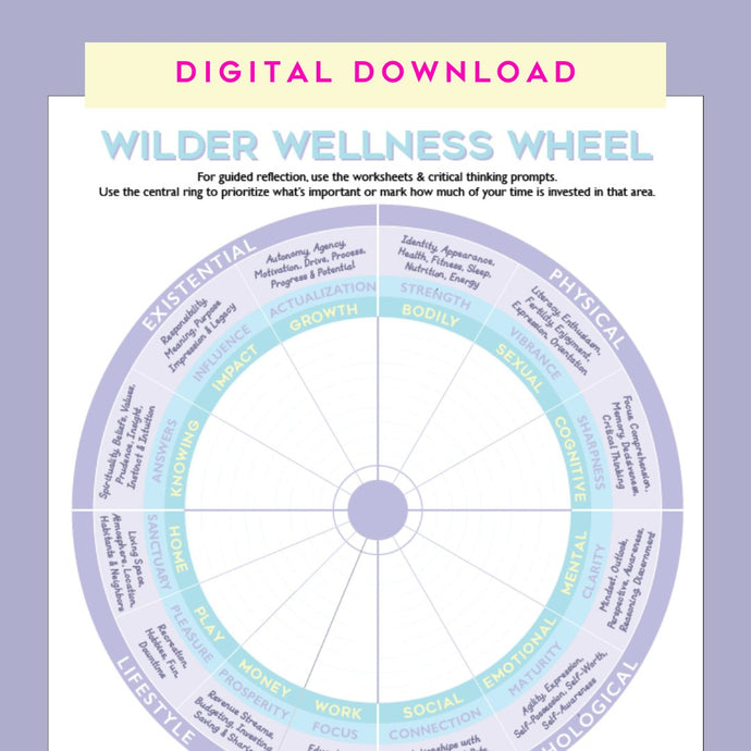 Wilder Wellness Wheel: Design Your Life for Radiant Well-being - Spiral Spectrum