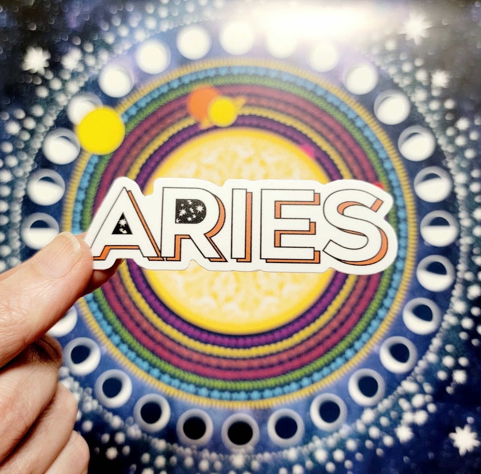 Zodiac Sign Stickers - Spiral Spectrum