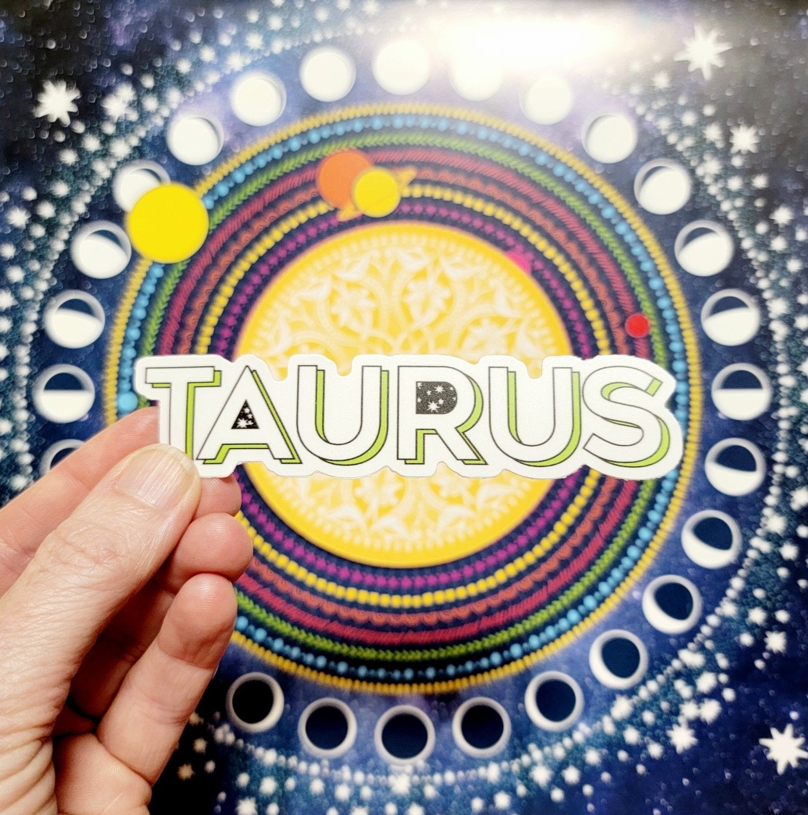 Zodiac Sign Stickers - Spiral Spectrum